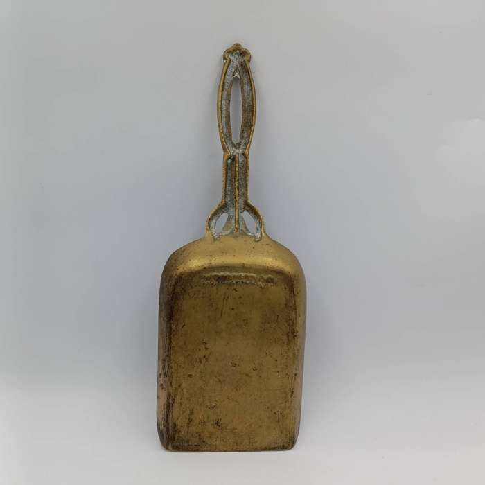Antique solid brass coal scoop