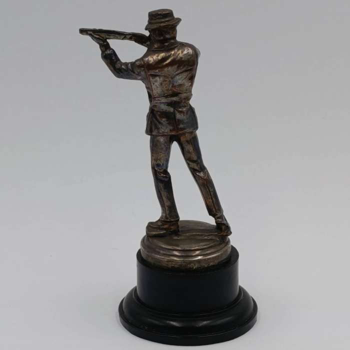 Vintage silver colour shooting trophy