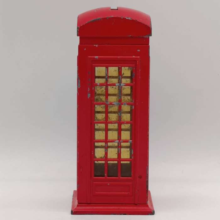 British telephone booth die-cast money box