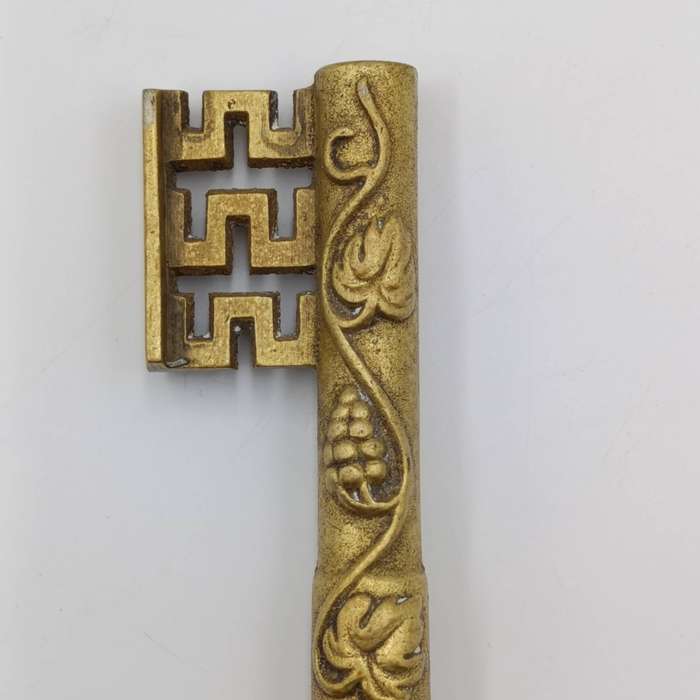 Vintage Veritas in Vino key shaped corkscrew and bottle opener