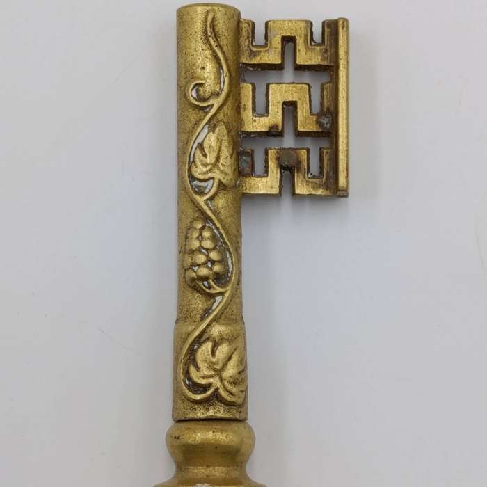 Vintage Veritas in Vino key shaped corkscrew and bottle opener