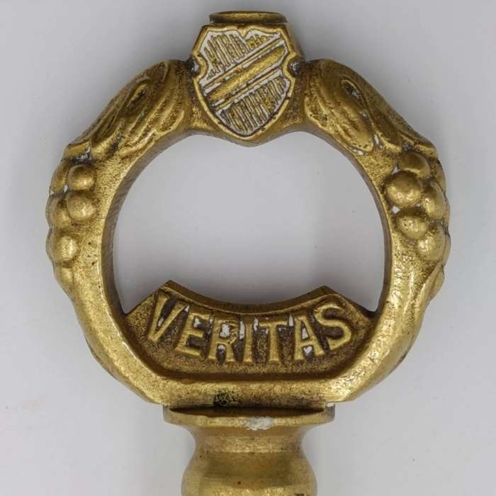 Vintage Veritas in Vino key shaped corkscrew and bottle opener