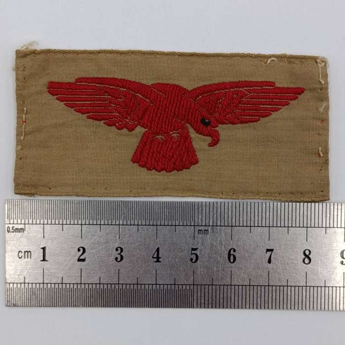 WW2 Royal Air Force tropical khaki pattern cloth eagle badge