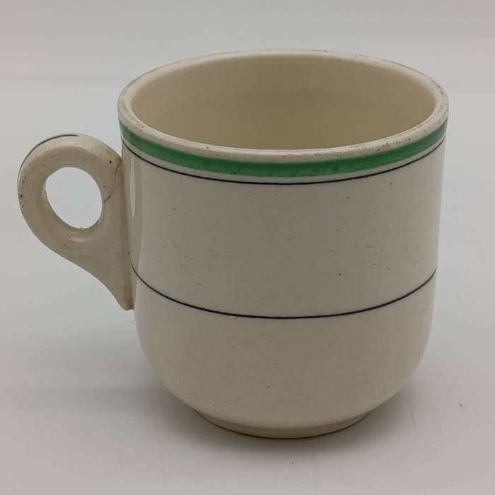 Vintage Hotel Elizabeth porcelain cup and saucer - crack on handle