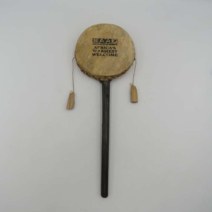 Vintage SA Airways advertising rattle drum