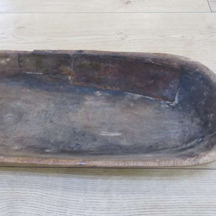 Antique Voortrekker wooden `botterbak: - Beautiful piece - 75cm x 25cm x 12cm