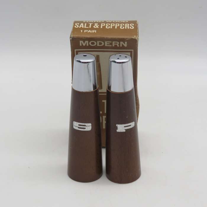 Vintage salt and pepper shakers- in original box