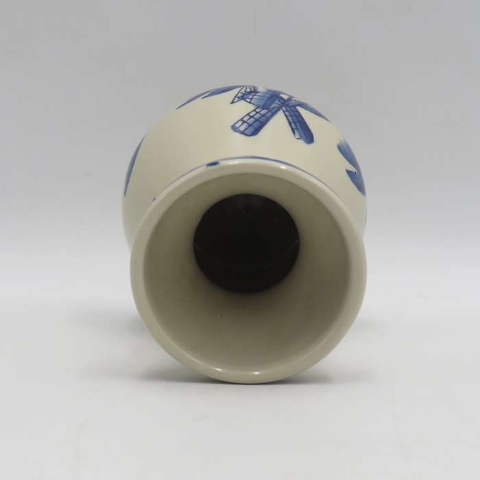 Vintage hand painted Delft flower vase