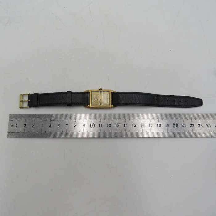 Vintage 18kt Gold Gubelin Manual Wind Watch - Working