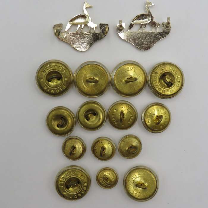 Lot of Northern Rhodesia regiment badges and buttons