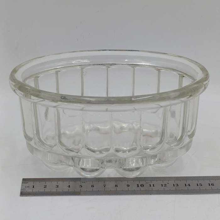 Antique glass jelly mould