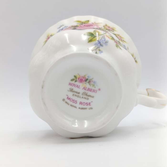 Vintage Royal Albert Moss Rose porcelain trio