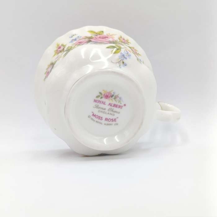 Vintage Royal Albert Moss Rose porcelain trio
