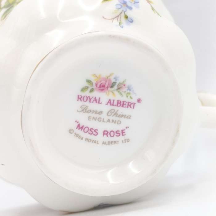 Vintage Royal Albert Moss Rose porcelain trio