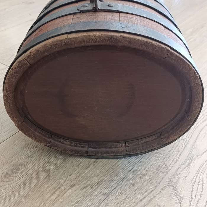 Antique ox-wagon voortrekkers wooden oval water barrel