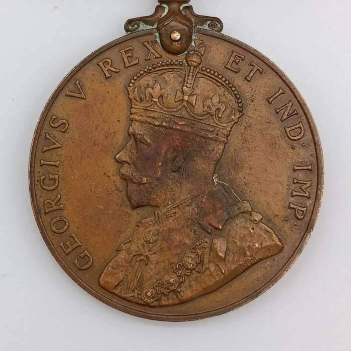 Special constabulary long service medal issued to Andrew P Drysdal - George V issue