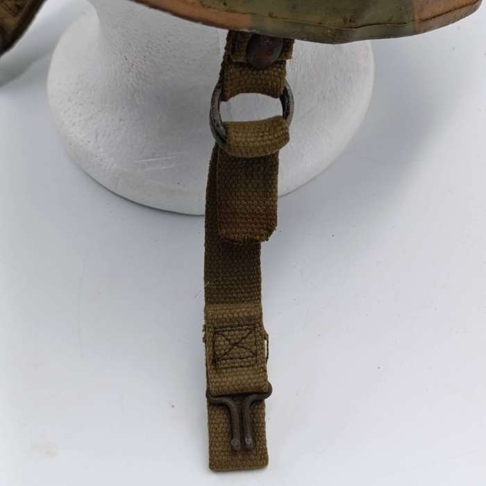 SADF Staaldak helmet - with inner - custom camo paint job 