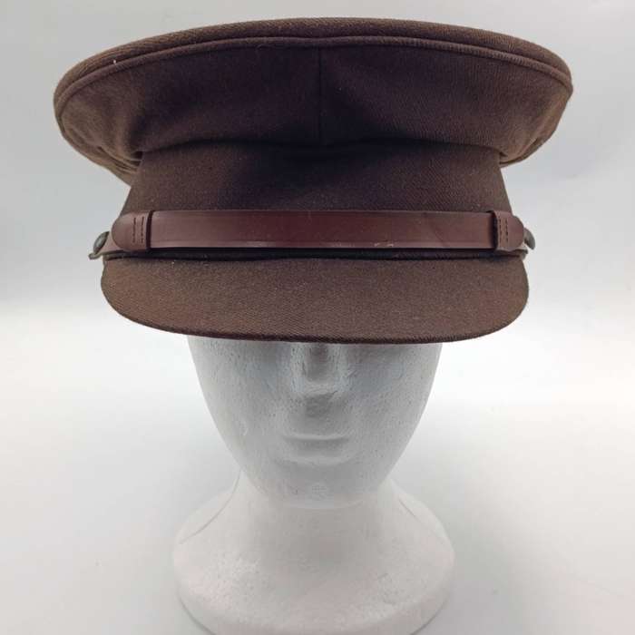 Vintage SAPMI Pretoria dark brown peak cap - size 56