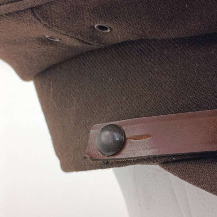 Vintage SAPMI Pretoria dark brown peak cap - size 56