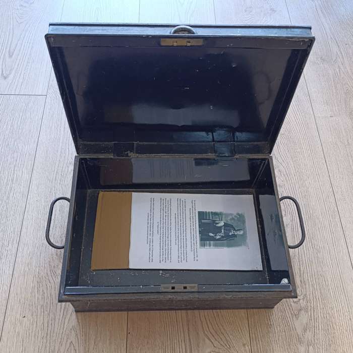 Victorian Pre-Boer War metal case of Colonel James Hayes-Sadler - He was made a knight commander