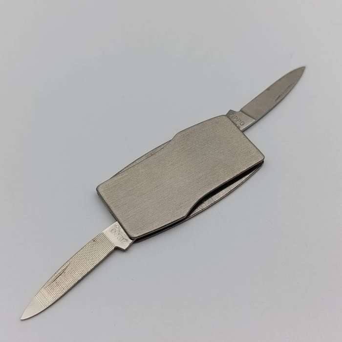 Jeffrey Dresser Zippo advertising pocket knife in box