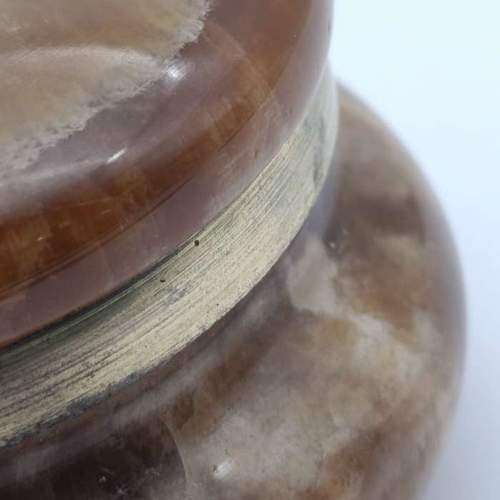 Vintage Italian Alabaster trinket box with lid