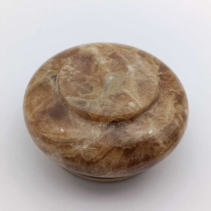 Vintage Italian Alabaster trinket box with lid