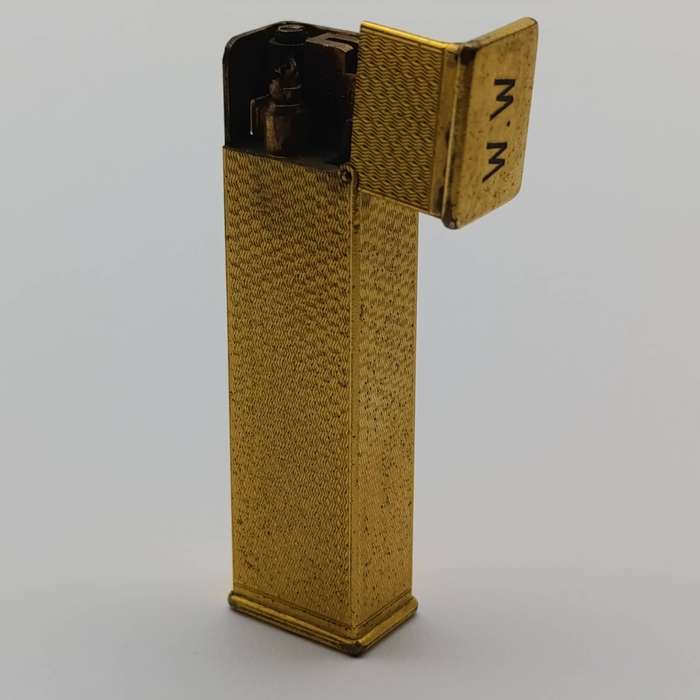 Vintage Dunhill goldplated lighter - working - missing bottom cap