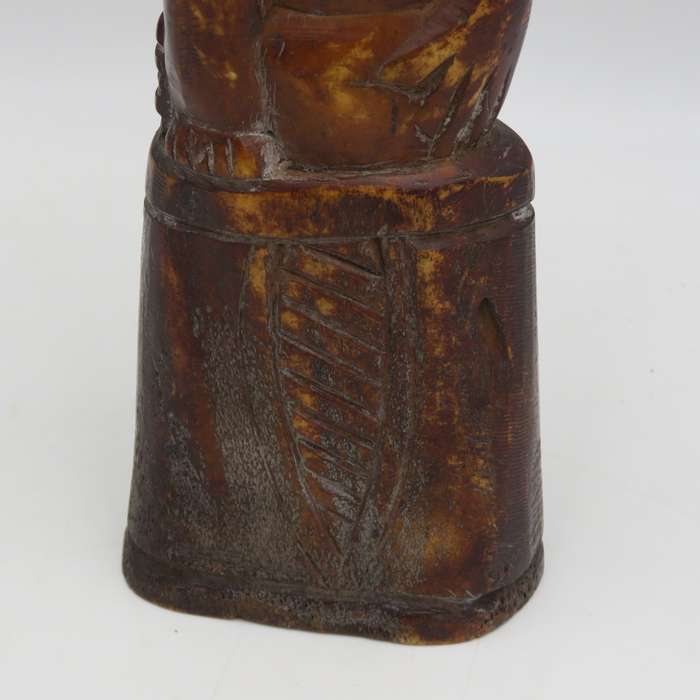 Vintage African Hippo bone carving