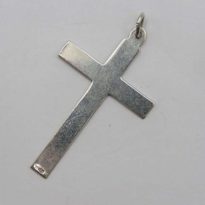 Vintage silver large cross pendant - weighs 3,2g
