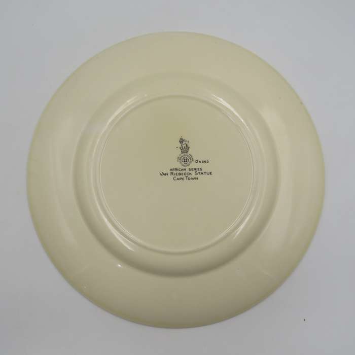 Royal Doulton Van Riebeeck Statue Cape Town - Africa Series porcelain plate