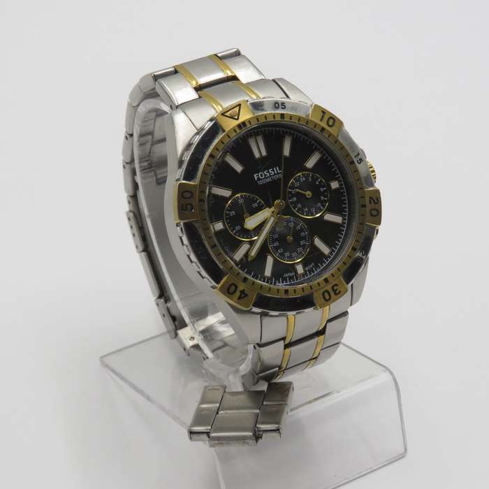 Fossil Garrett mens quartz chronograph watch - working