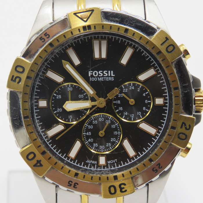 Fossil Garrett mens quartz chronograph watch - working
