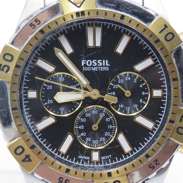 Fossil Garrett mens quartz chronograph watch - working
