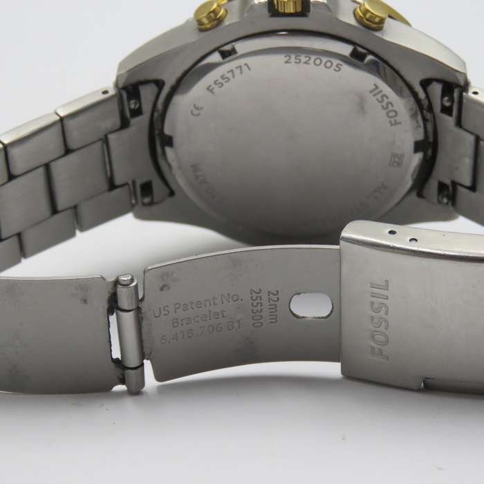 Fossil Garrett mens quartz chronograph watch - working