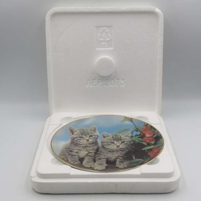 Two of a kind - Purrfect Portraits collection porcelain plate - Made by the Danbury Mint