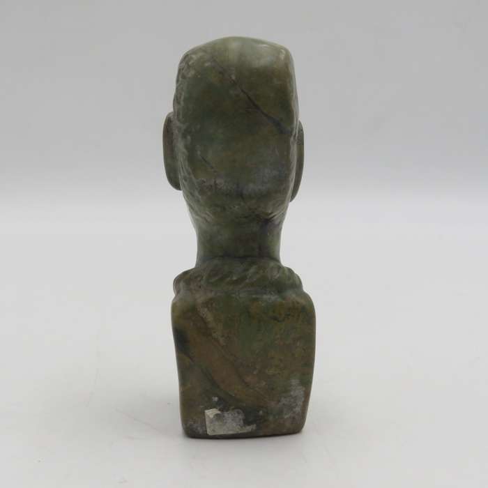 Caleb Samhere Green Opal stone African man carving