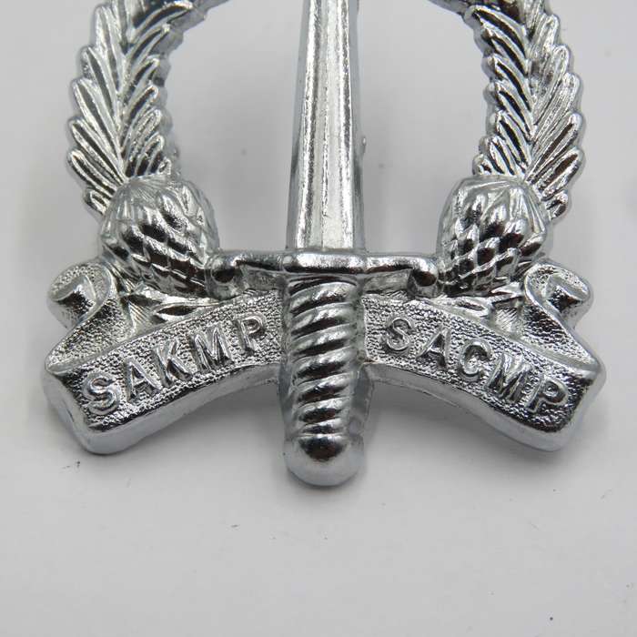 SA Corps of Military Police cap and collar badge