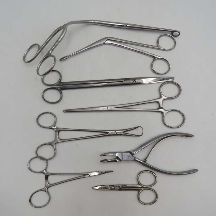 Lot of 10 Dentist and Doctors Tools - Stainless steel