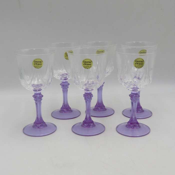 Vintage Set of 6 crystal glasses in original box