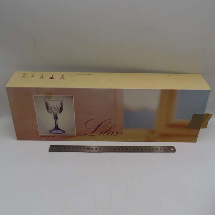 Vintage Set of 6 crystal glasses in original box