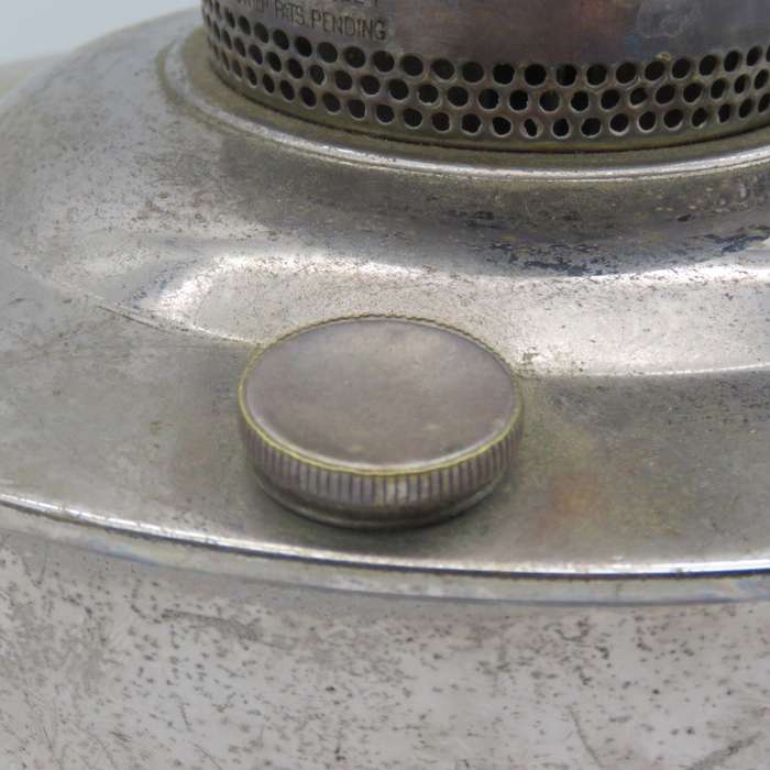 Vintage Aladdin No:23 Paraffin lamp with glass funnel