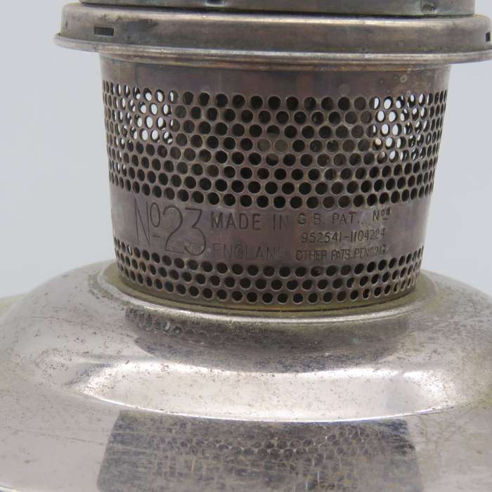 Vintage Aladdin No:23 Paraffin lamp with glass funnel
