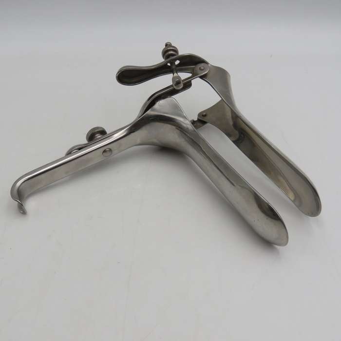 Stainless steel vintage speculum - vaginal inspection