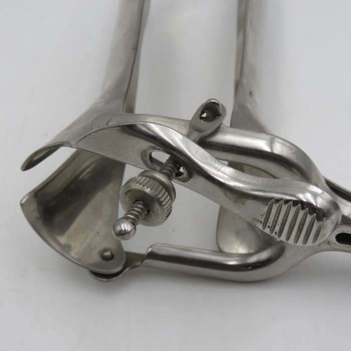 Stainless steel vintage speculum - vaginal inspection