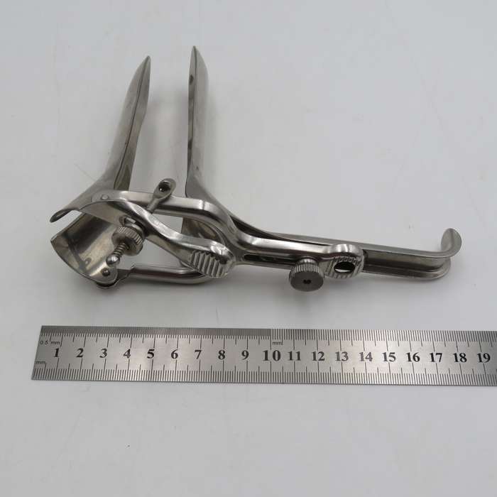 Stainless steel vintage speculum - vaginal inspection
