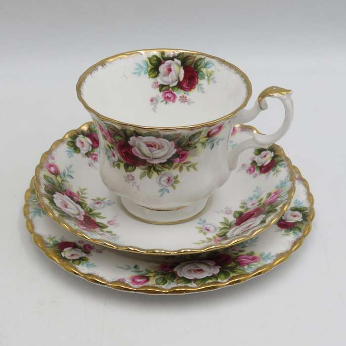 Vintage Royal Albert Celebration trio - side plate incorrectly marked with Cottage Garden pattern