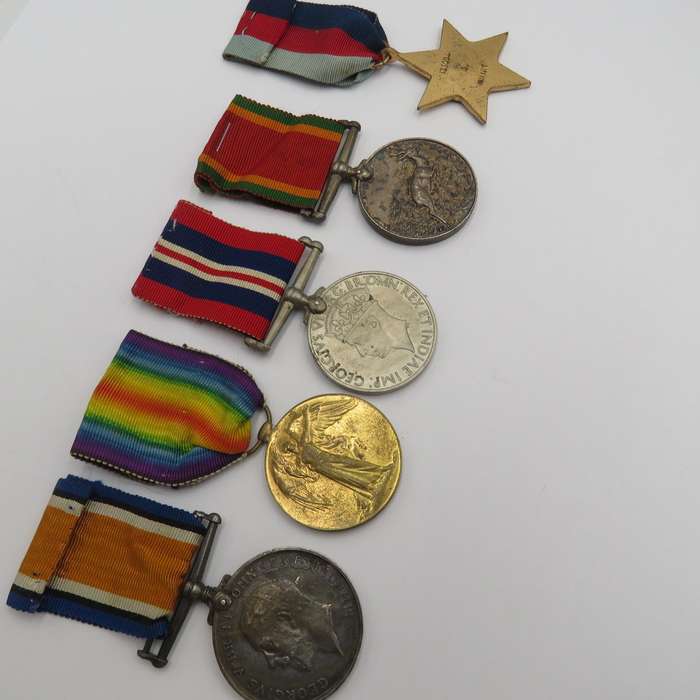 WW1 and WW2 Father and son meal set - Cpl. W. Smart, 1st S.A.H and 133094 A. Smart