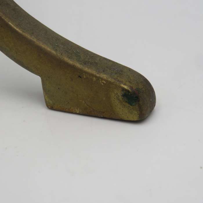 Antique brass stand for fire tools