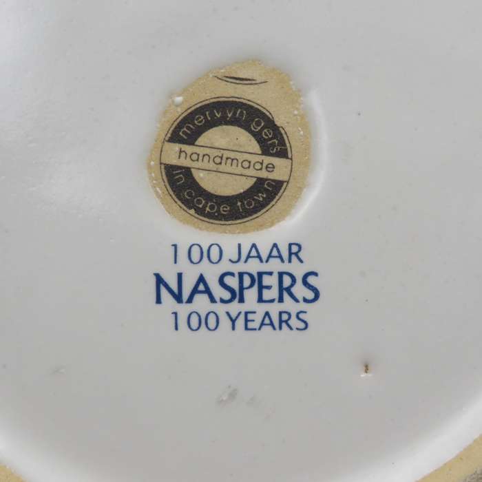 Vintage Naspers 100 Years commemorative plate by Mervyn Gers Cape Town